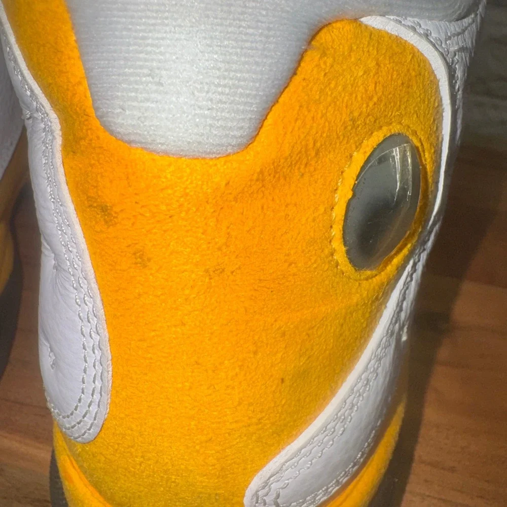 Air Jordan 13 Retro Del Sol White Yellow 414571-167 Mens‎ Size 11